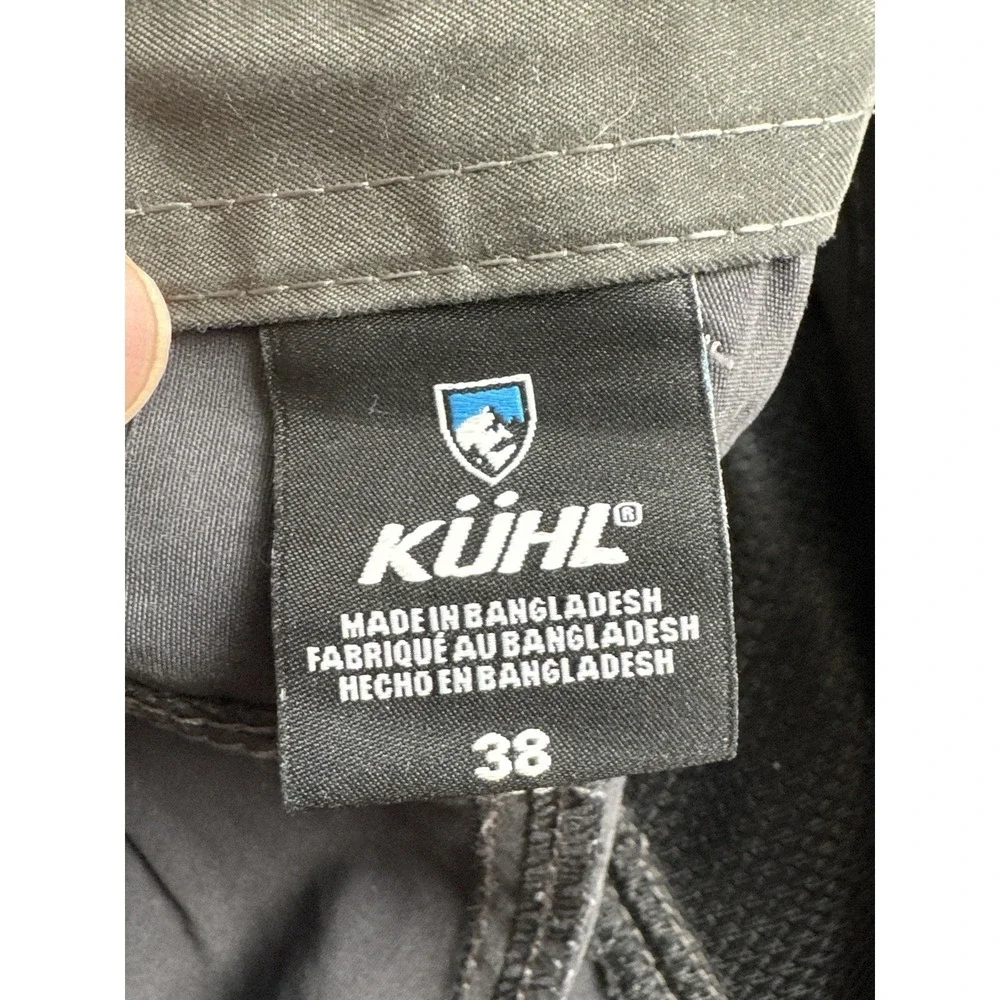 Kuhl Renegade Hiking Shorts Mens 38 Black Outdoor Nylon Stretch Trail Utility